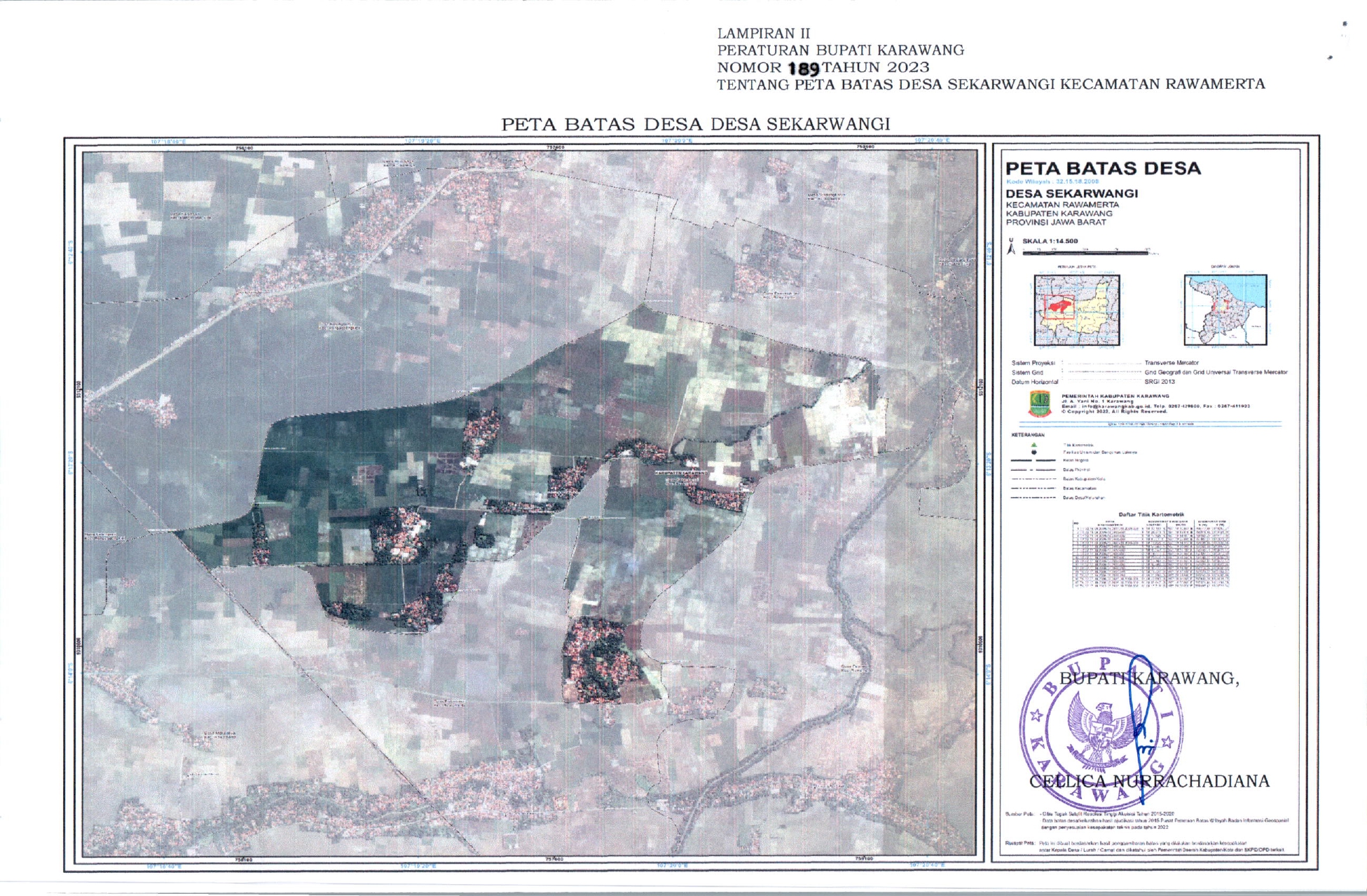 Peta Wilayah Desa Sekarwangi